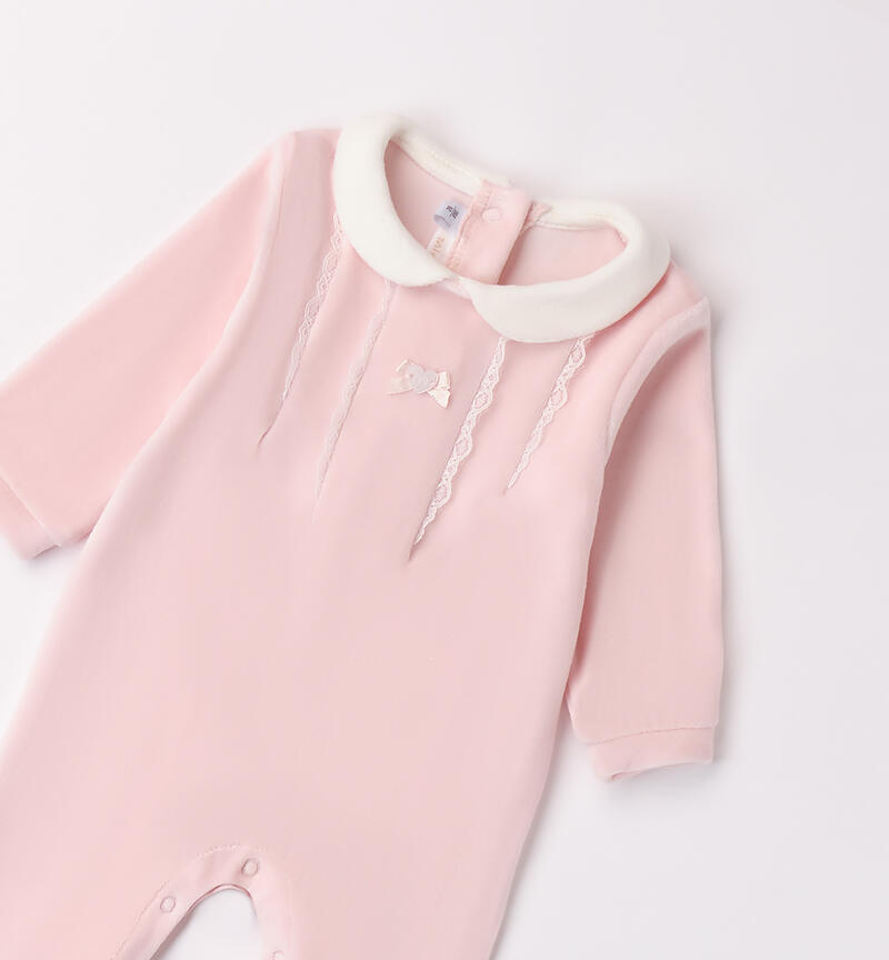 Winter jumpsuit for baby girl PINK-2714