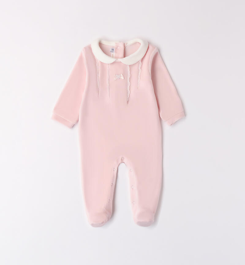 Winter jumpsuit for baby girl PINK-2714