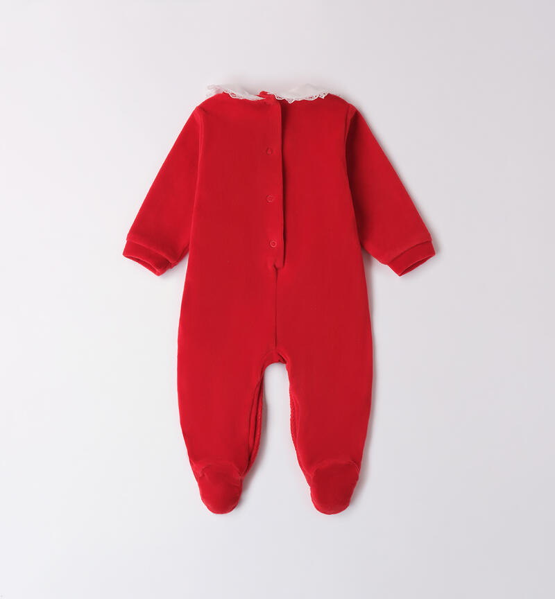 Christmas jumpsuit for baby girl ROSSO-2253