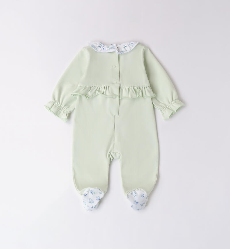 Baby girl summer onesie VERDE-4842