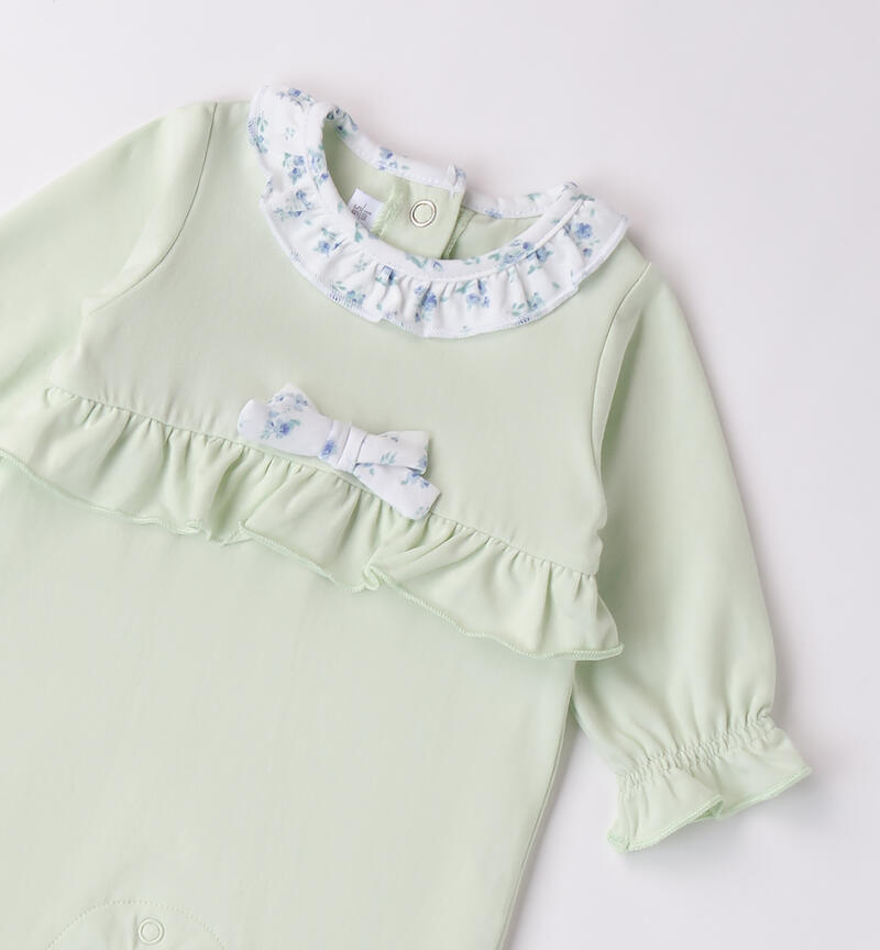 Baby girl summer onesie VERDE-4842