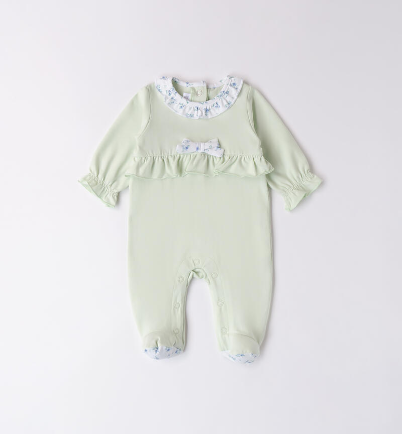 Baby girl summer onesie VERDE-4842