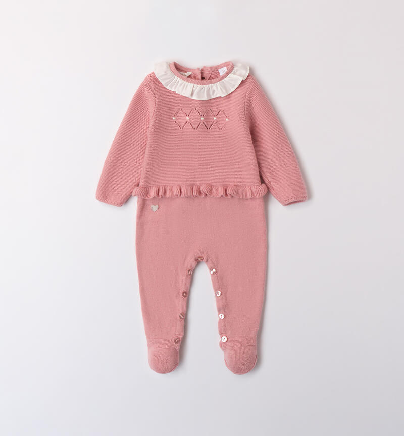 One-piece jumpsuit for baby girl ROSA-3031