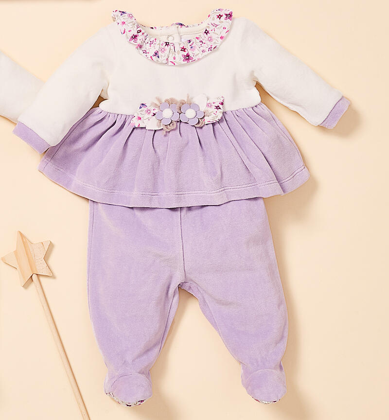 Winter jumpsuit for baby girl ORCHIDEA-3316