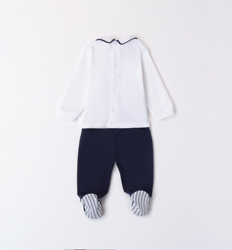 Two-piece baby set for boys NAVY-3854