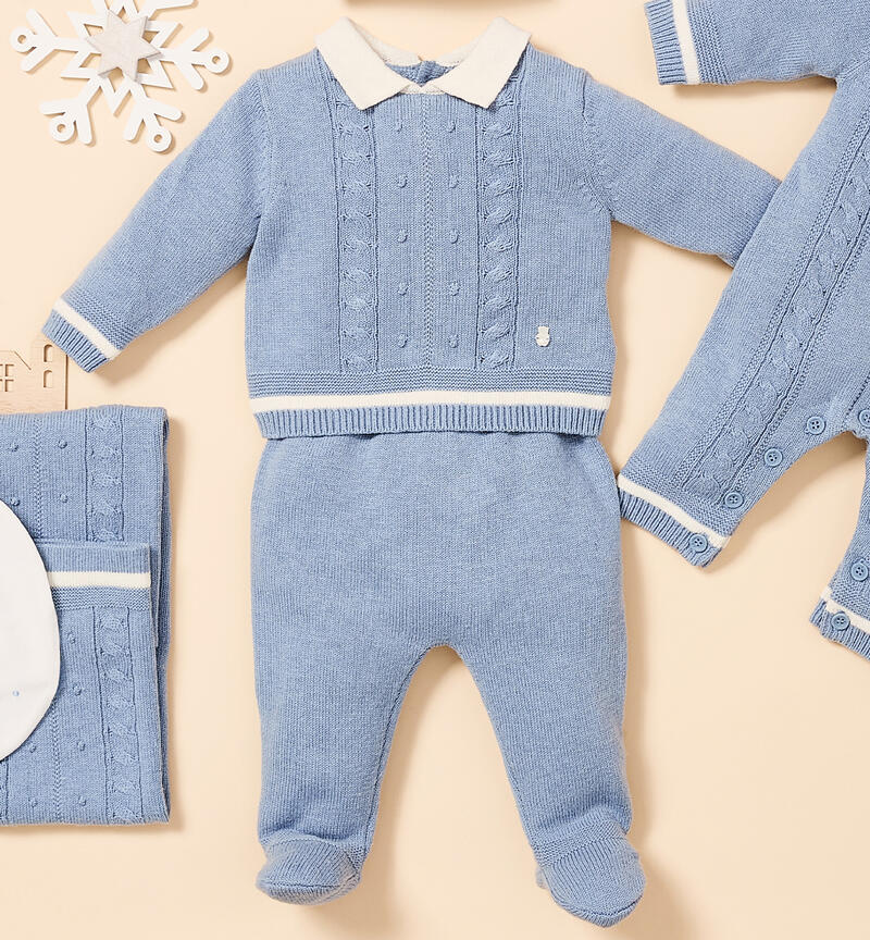 Tricot jumpsuit for baby boy AVION-3825