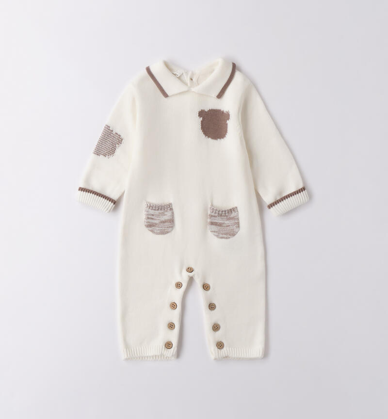 Baby knitted onesie PANNA-0112