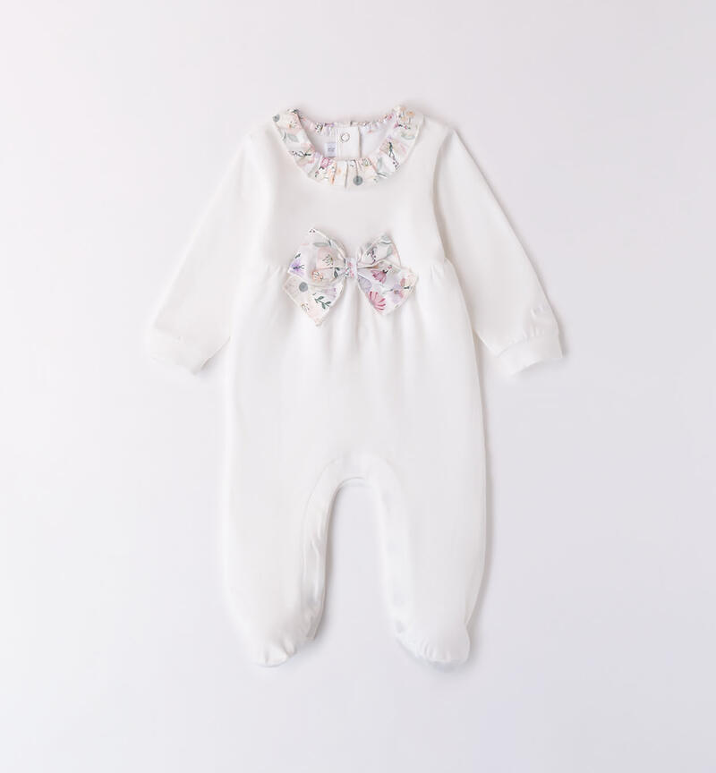 Babygrow for girls BIANCO-0113