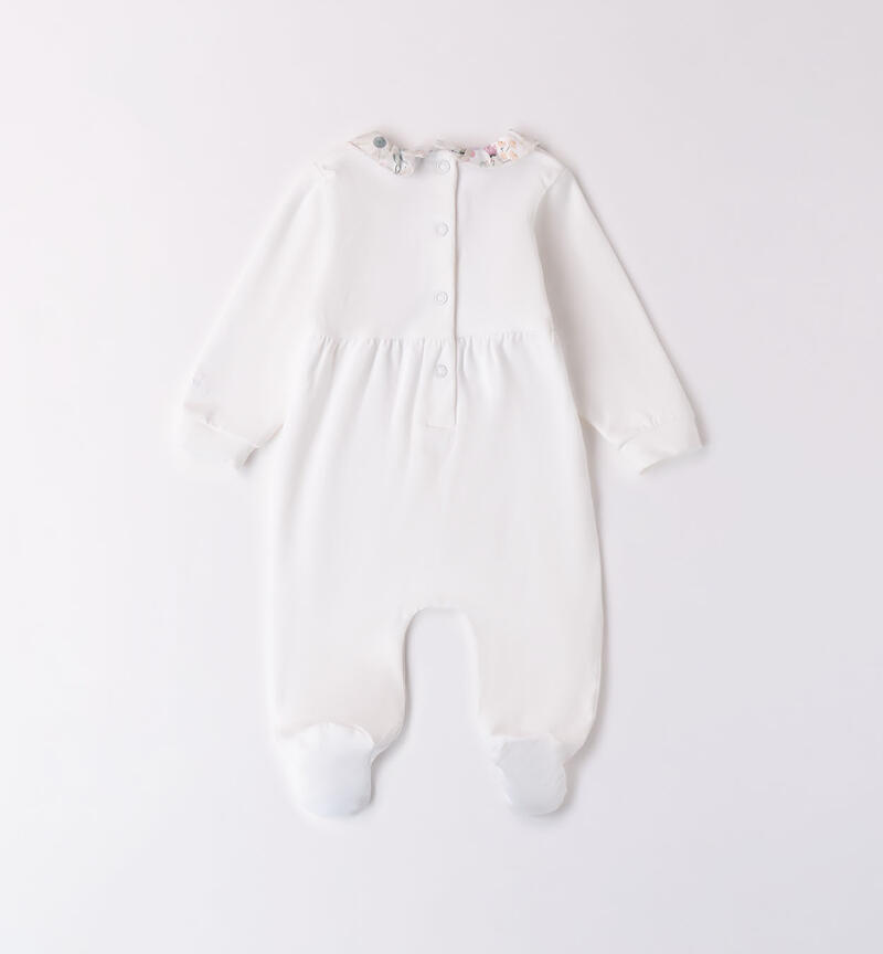 Babygrow for girls BIANCO-0113