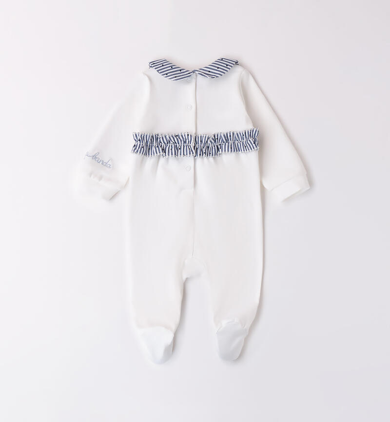 Babygrow for girls BIANCO-0113