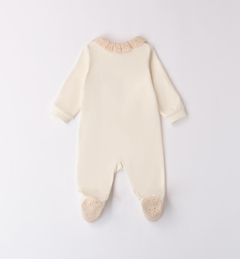 Girls' babygrow with feet PANNA-0112