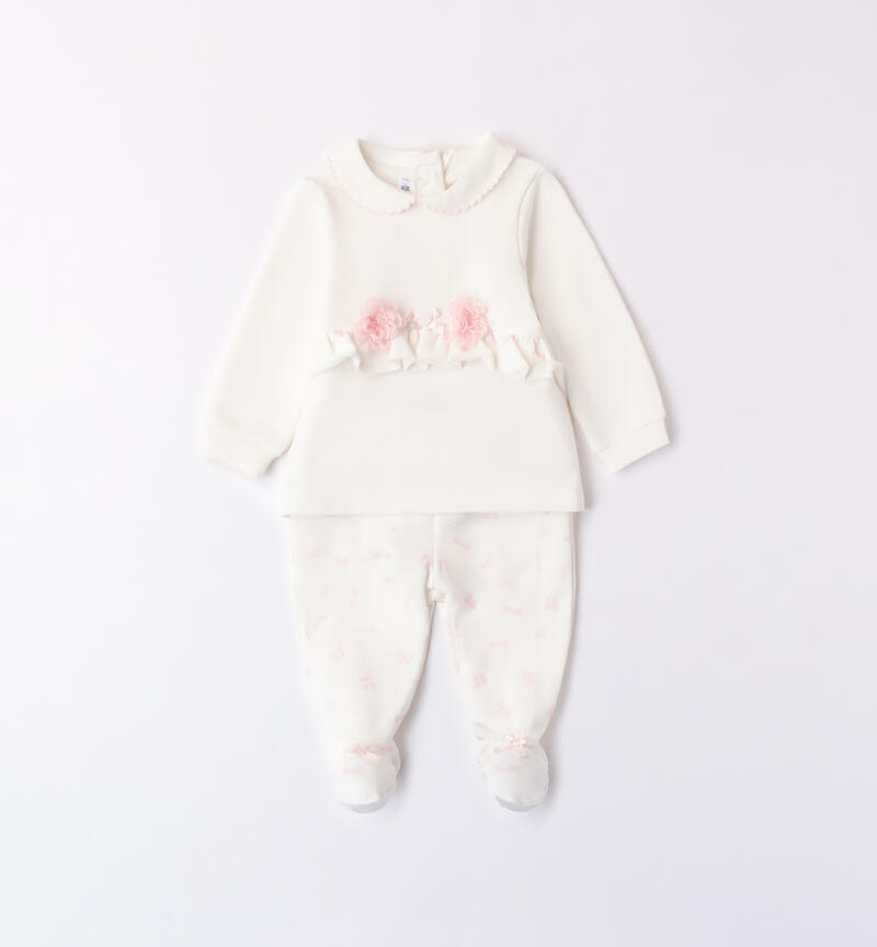 Two-piece jumpsuit for baby girl PANNA-0112