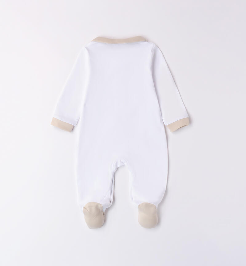 Minibanda baby girl onesie BIANCO-0113