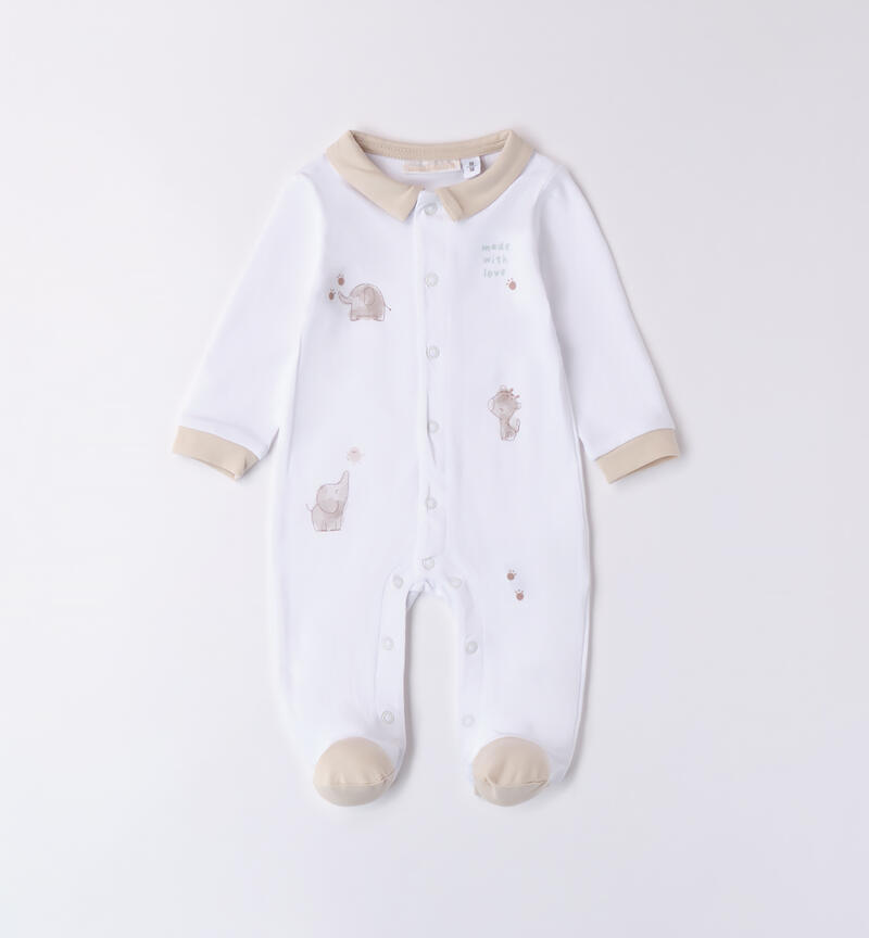 Minibanda baby girl onesie BIANCO-0113