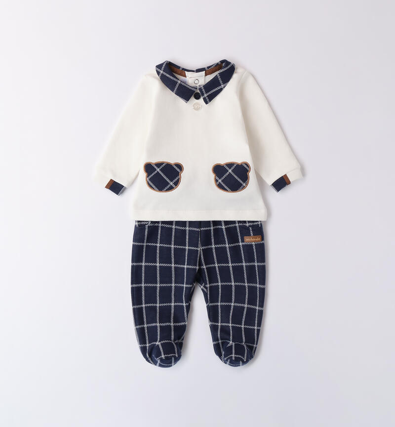 Two-piece jumpsuit for baby boy PANNA-0112