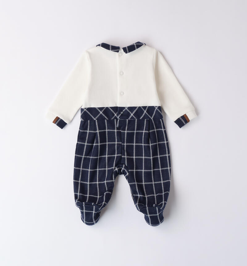 One-piece jumpsuit for baby boy NAVY-3558