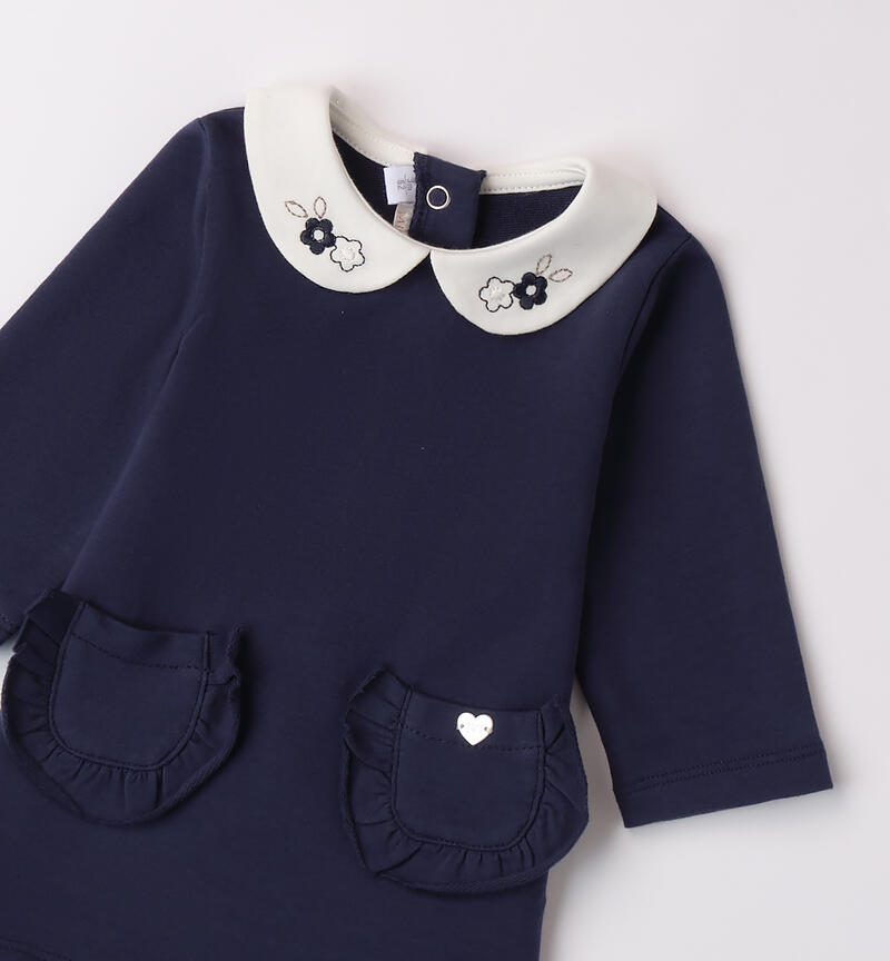 Dress for baby girl NAVY-3558